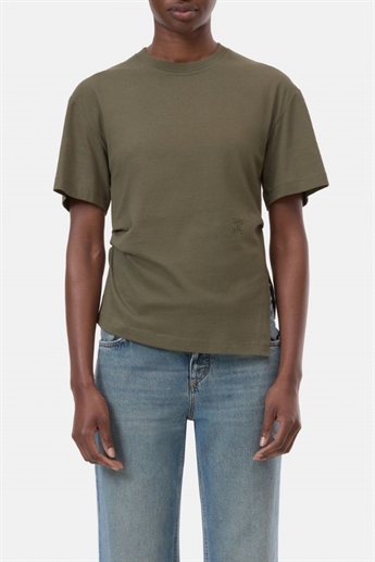 Closed, C95633 Draped T-shirt, Forest green